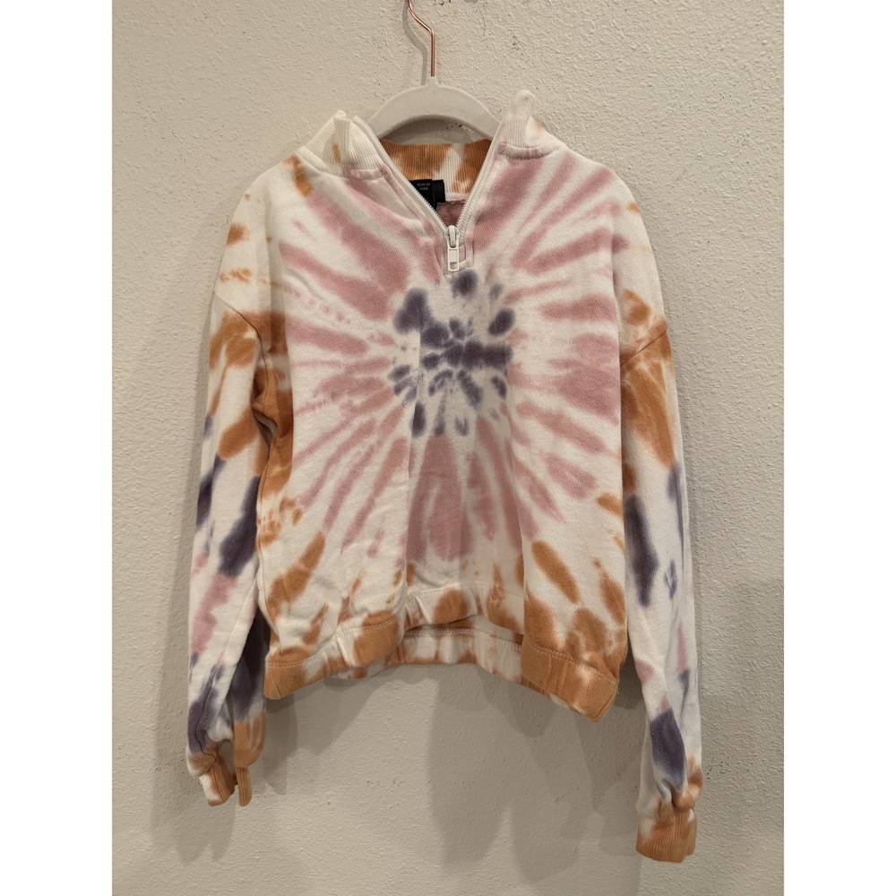 Art Class Girls Tie Dye Half Zip Hoodie Sweatshirt S (6/6X)